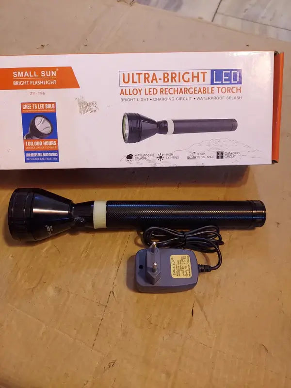 Small Sun Led Waterproof Rechargable Torch