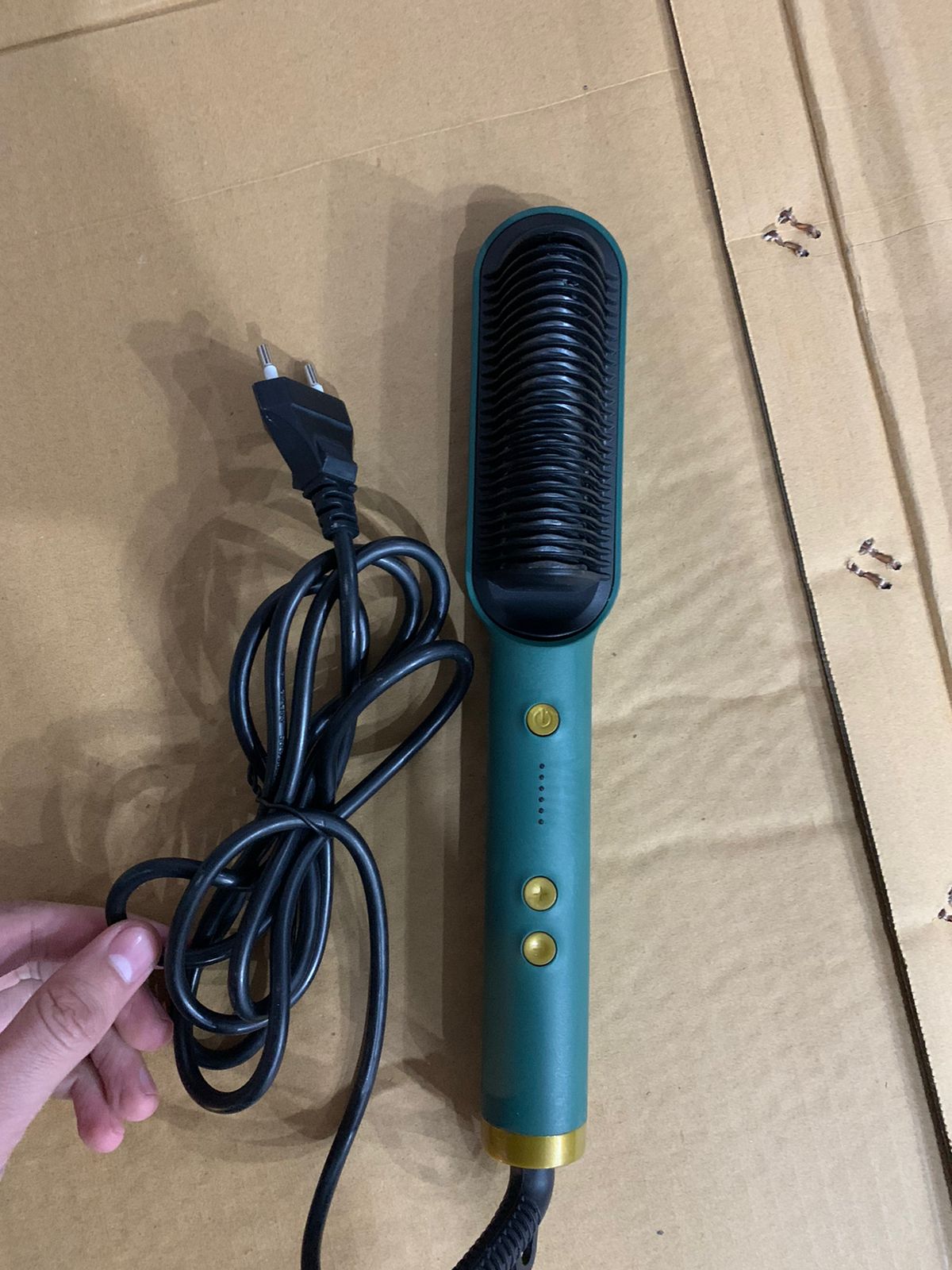 Remingdong electric hair brush straightener